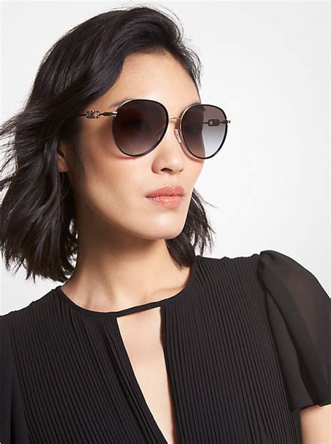 lunettes aviateur michael kors|Empire Aviator Sunglasses .